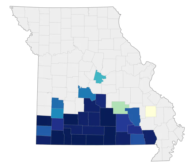 Greater Roadrunner county map