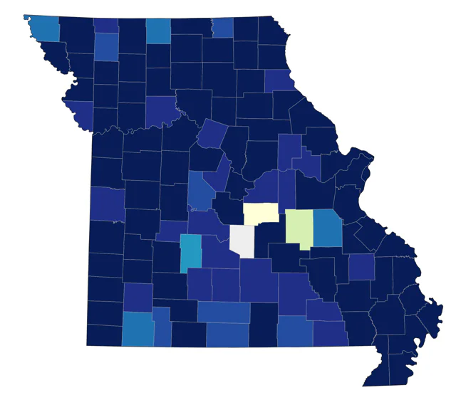 Greater White-fronted Goose county map