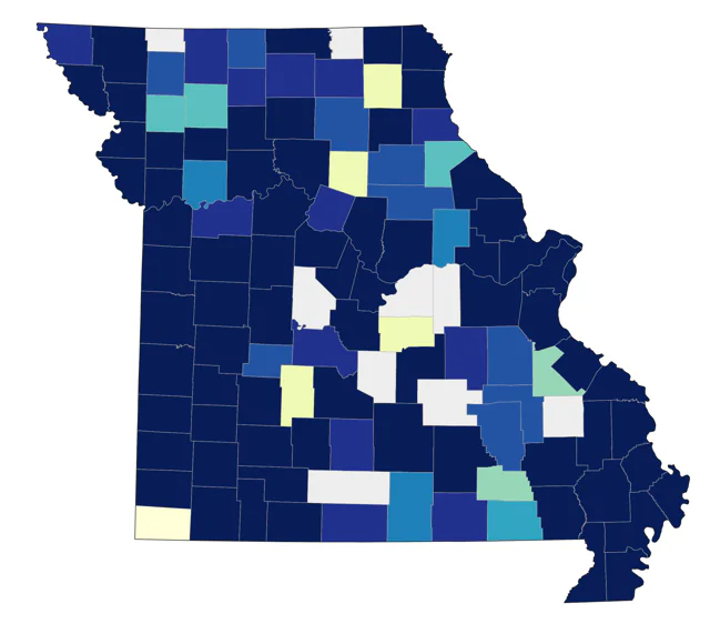 Greater Yellowlegs county map
