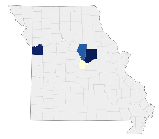 Groove-billed Ani county map