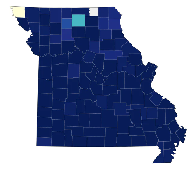 Hermit Thrush county map