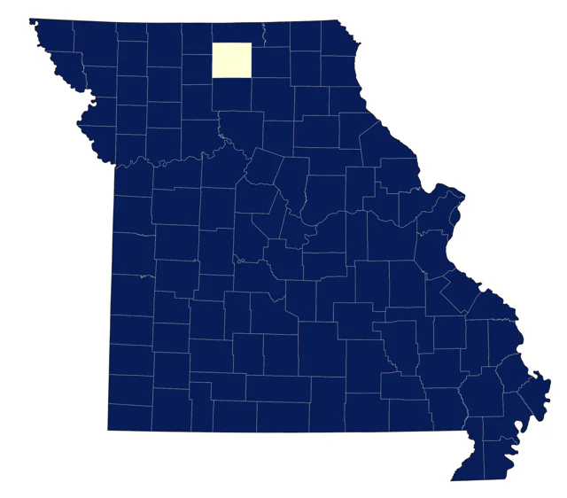 House Sparrow county map