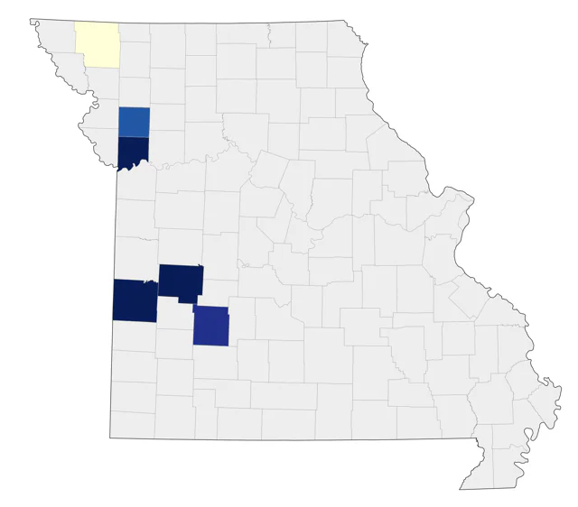Long-tailed Jaeger county map