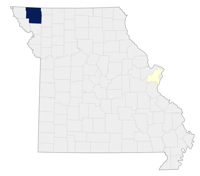 Mandarin Duck county map