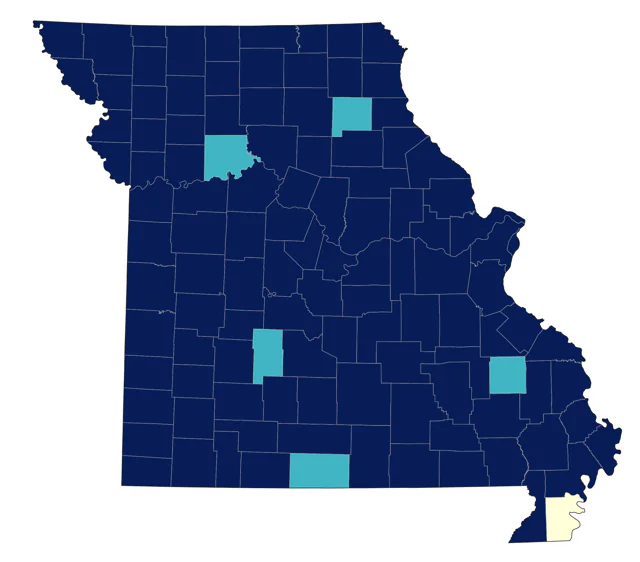 Northern House Wren county map