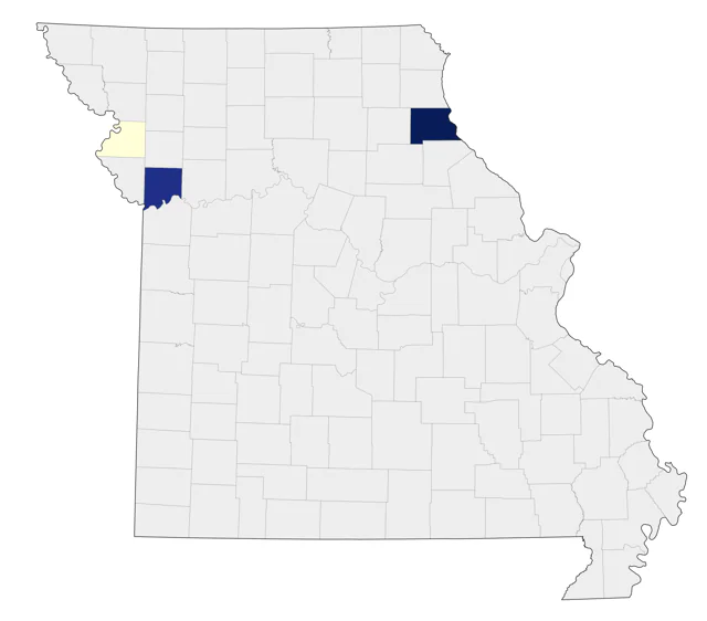 Parasitic Jaeger county map