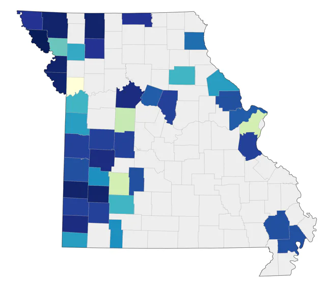 Prairie Falcon county map