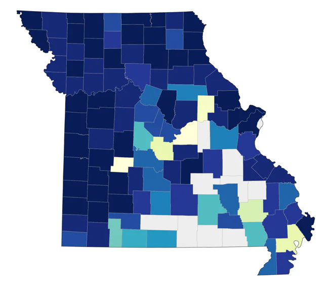 Rough-legged Hawk county map