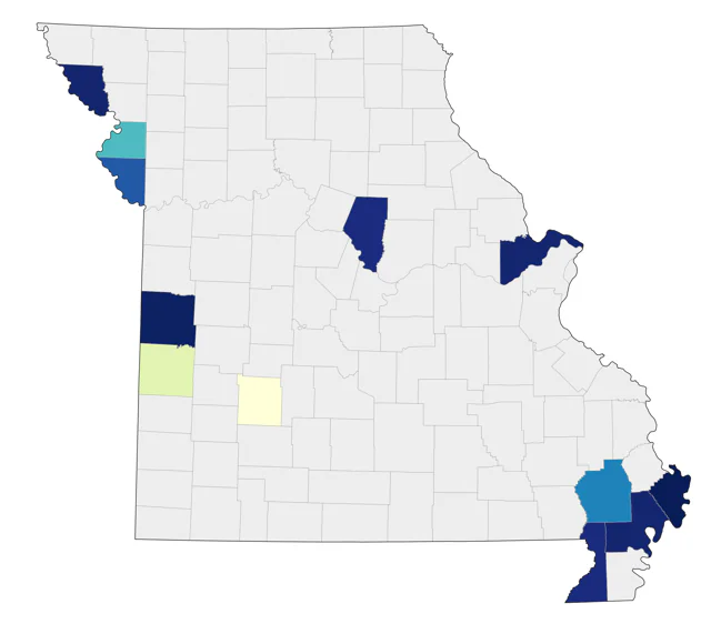 Ruff county map