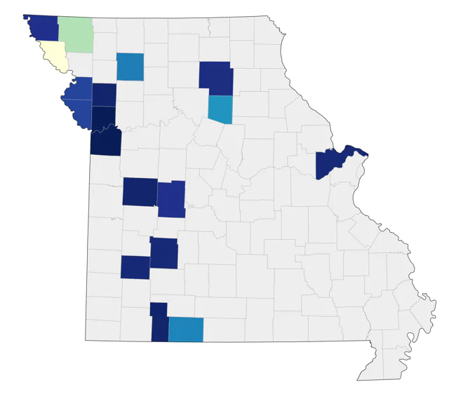 Sabine's Gull county map