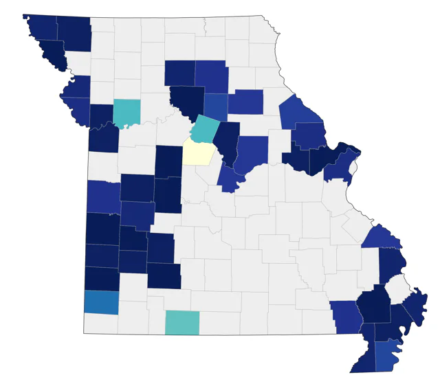 Sanderling county map