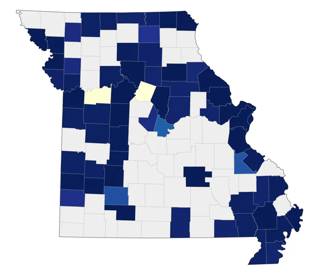 Sandhill Crane county map