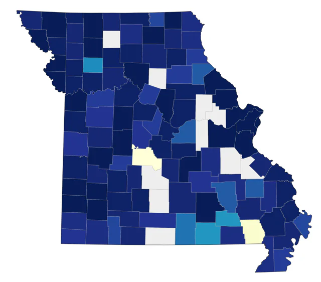 Sedge Wren county map