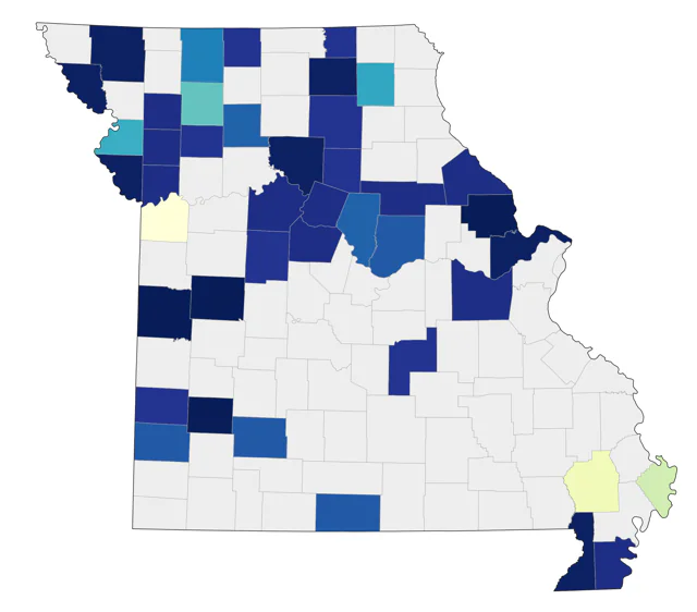 Snowy Owl county map