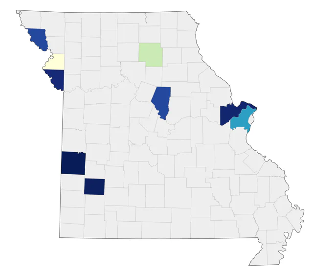 Snowy Plover county map