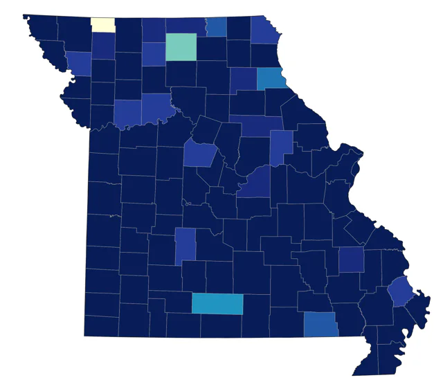 Spotted Sandpiper county map