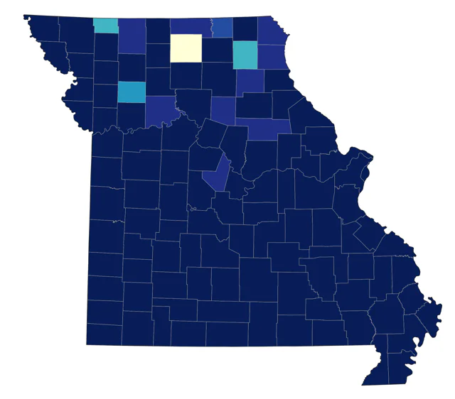 Swainson's Thrush county map