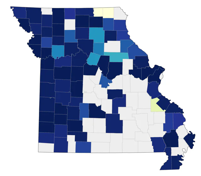 Upland Sandpiper county map