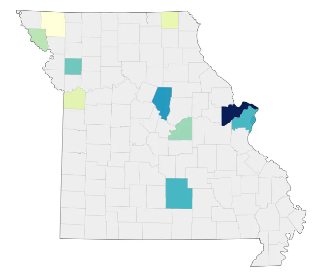 Varied Thrush county map