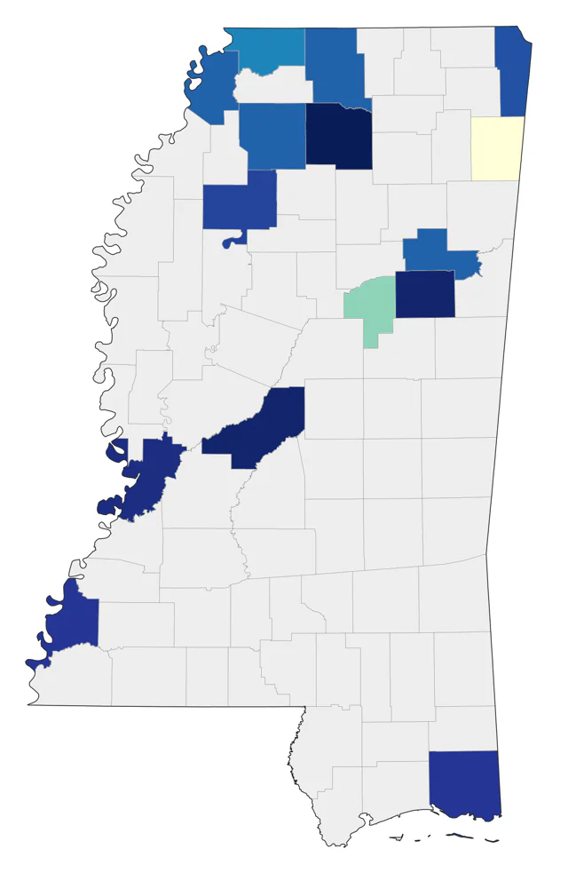 Alder Flycatcher county map