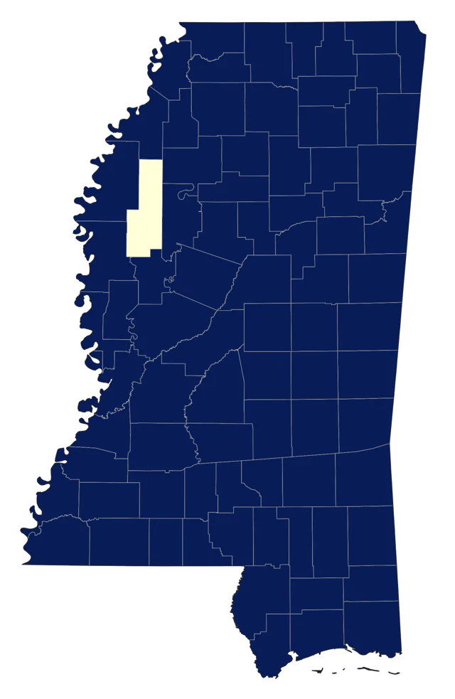 American Crow county map