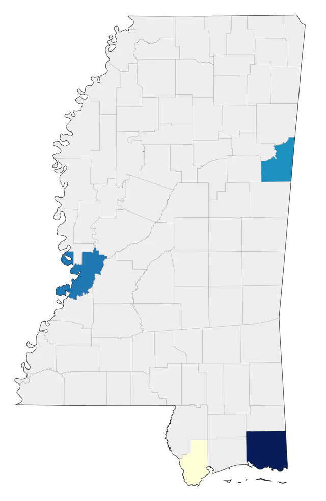 American Flamingo county map