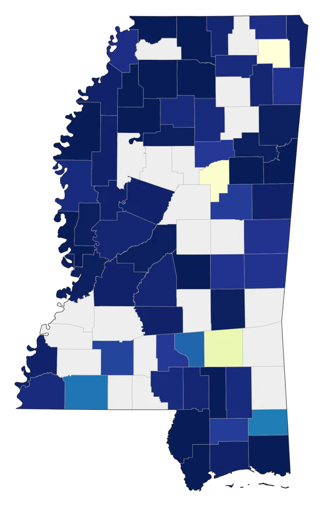 American Woodcock county map