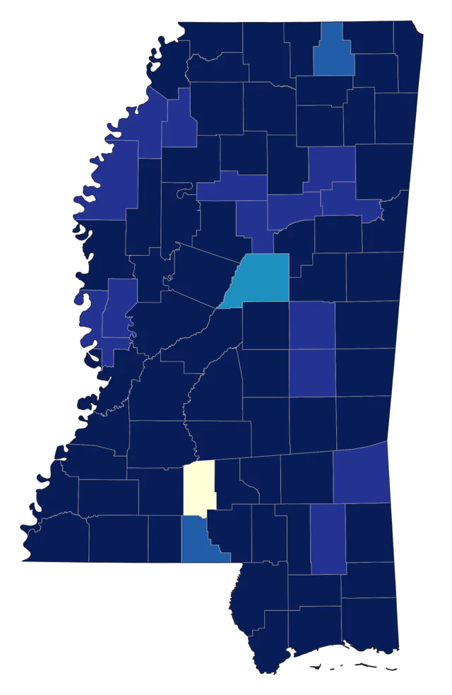 Belted Kingfisher county map