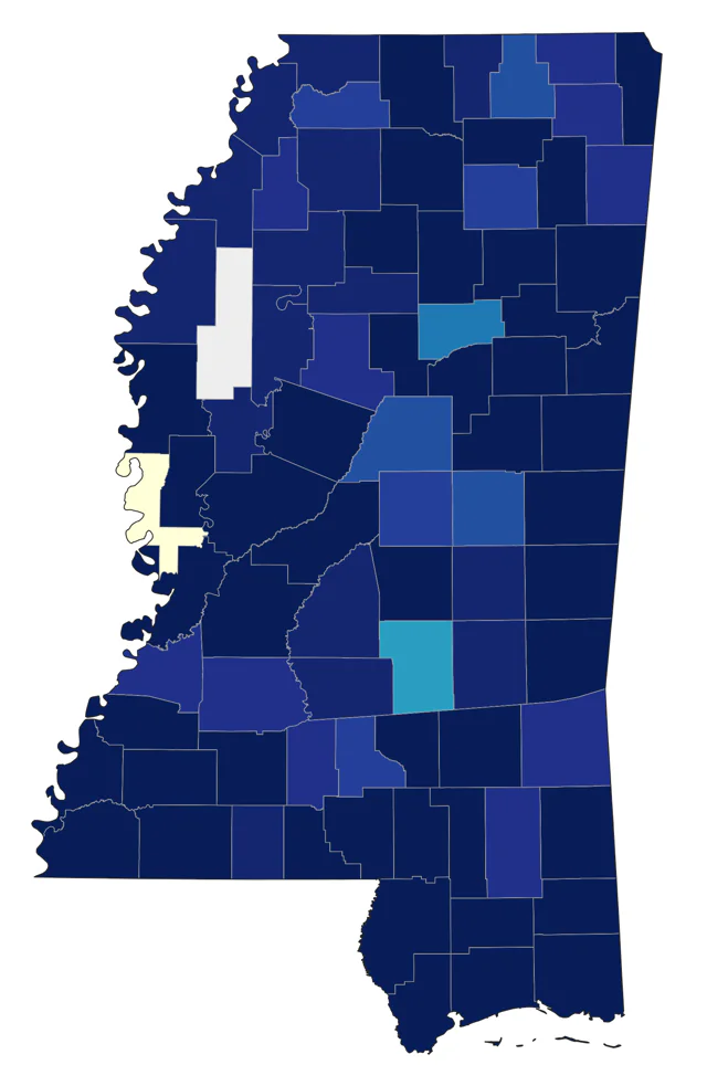 Broad-winged Hawk county map