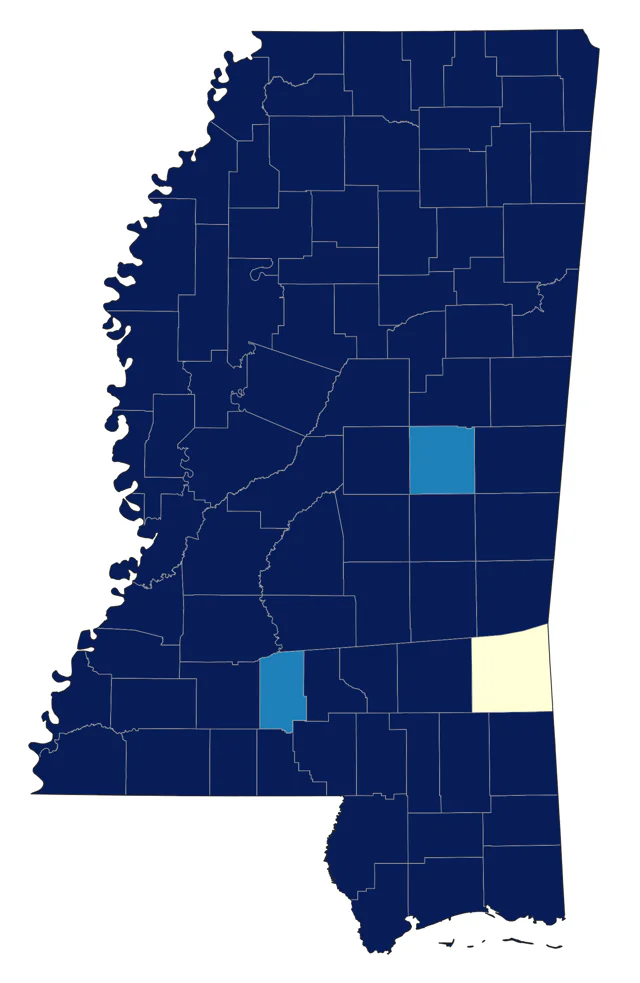 Brown-headed Cowbird county map