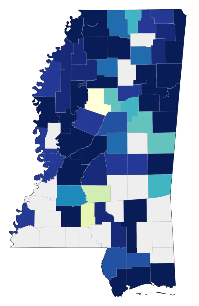 Bufflehead county map
