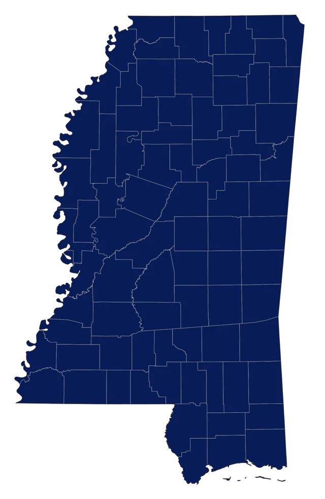 Carolina Chickadee county map