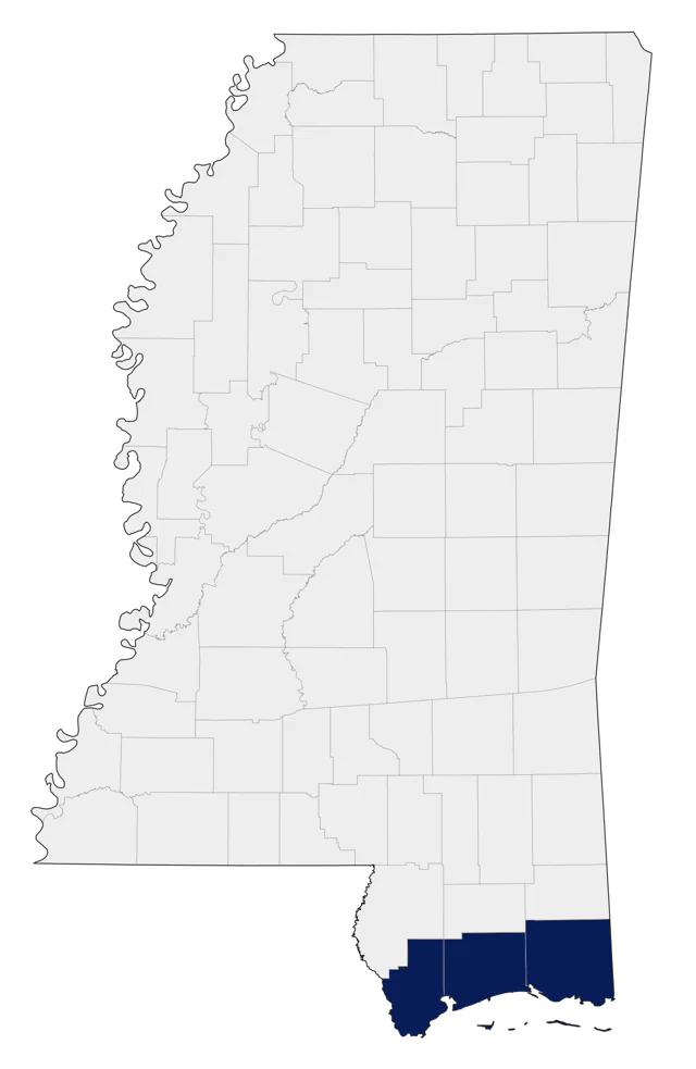 Clapper Rail county map