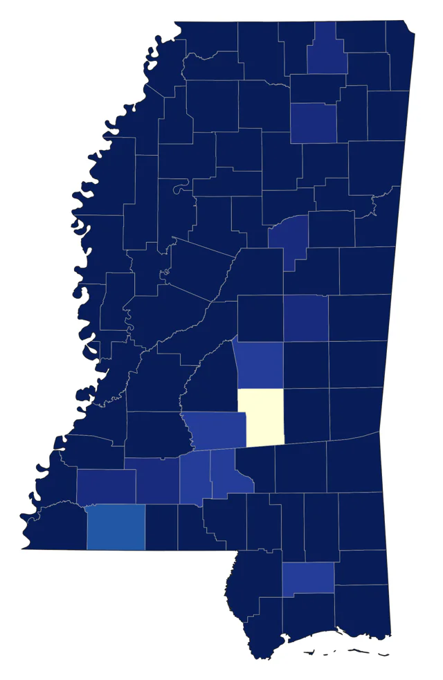 Cliff Swallow county map