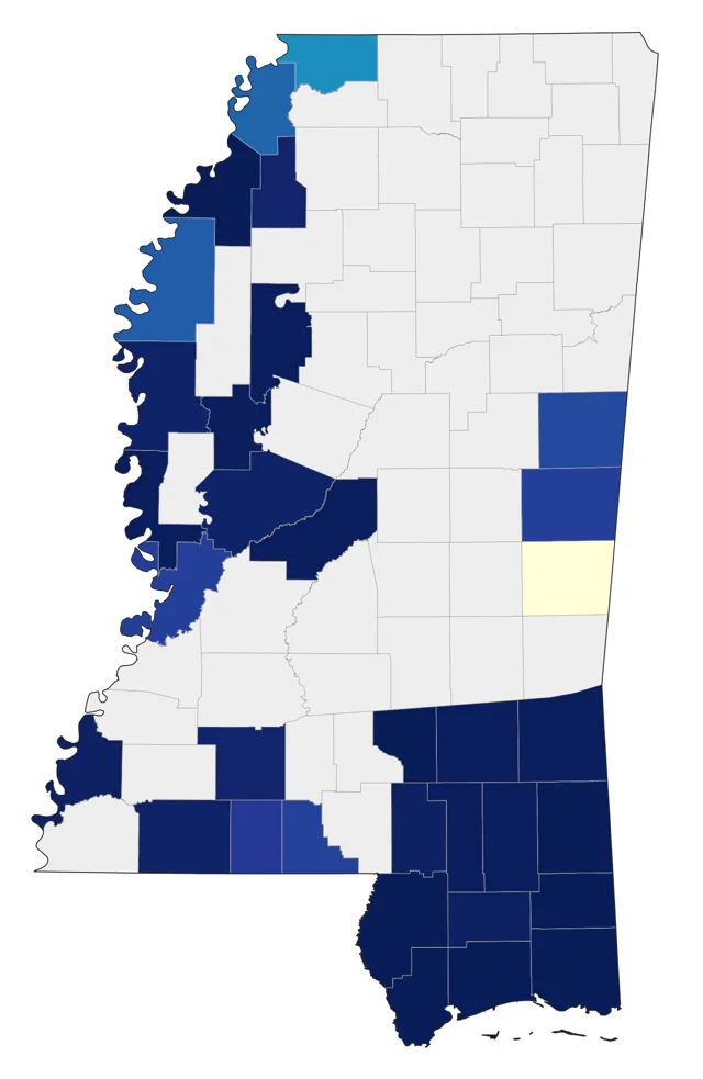 Common Ground Dove county map
