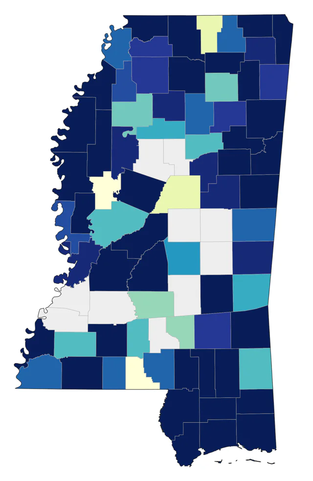 Common Nighthawk county map