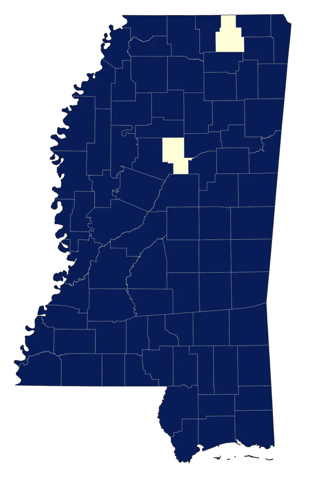 Eastern Towhee county map