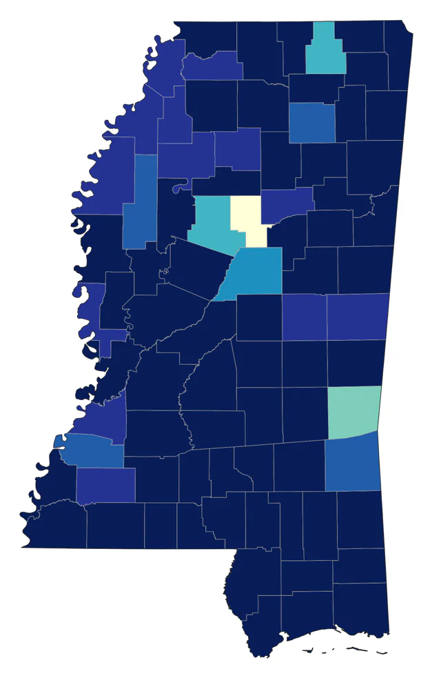 Gray Catbird county map