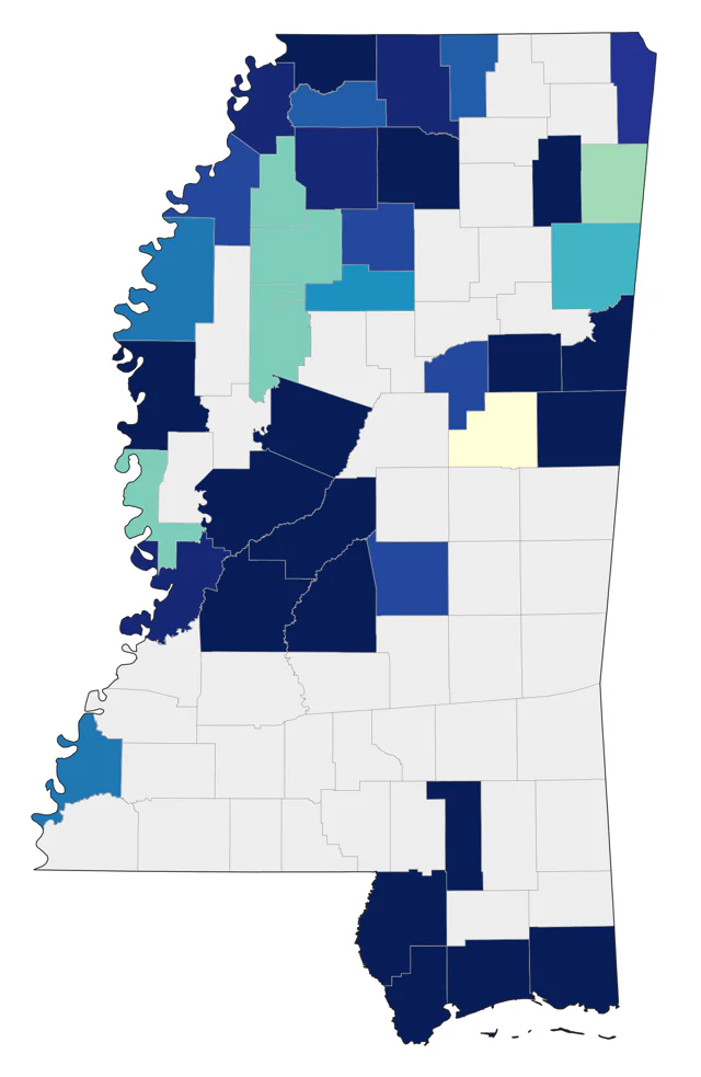 Gray-cheeked Thrush county map