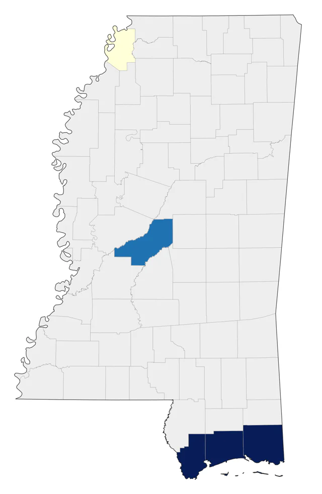 Great Black-backed Gull county map
