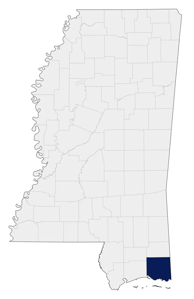 Green-breasted Mango county map