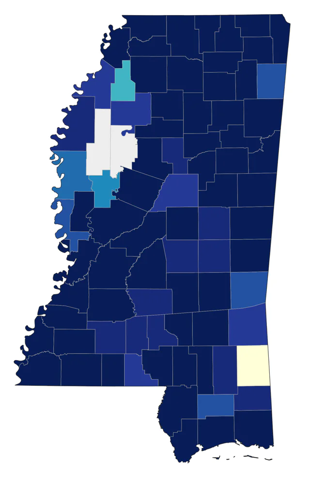 Kentucky Warbler county map