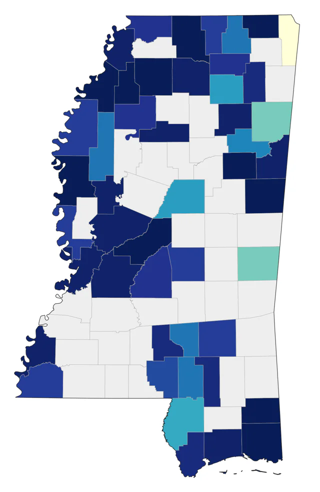 Lincoln's Sparrow county map