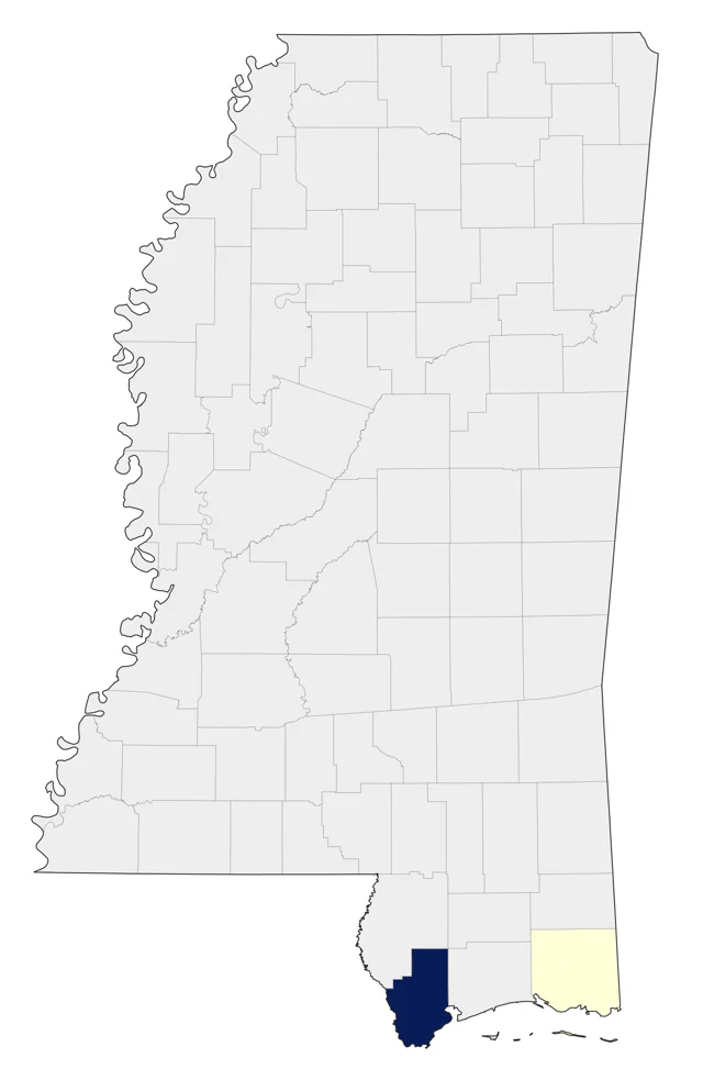 Monk Parakeet county map