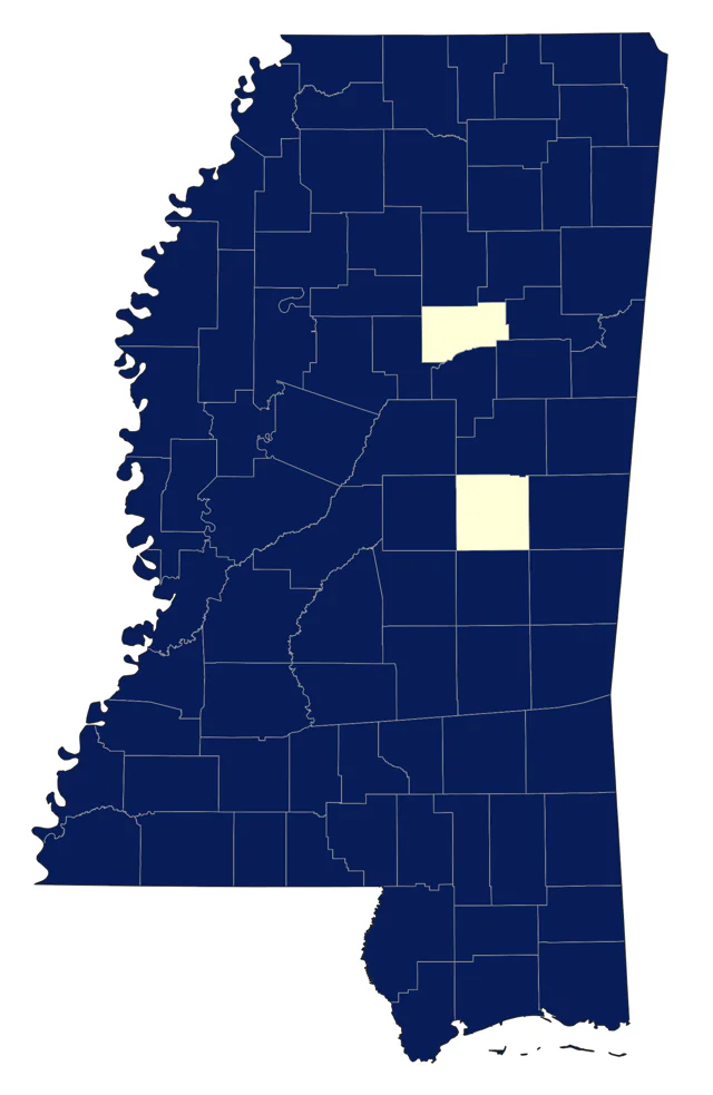 Mourning Dove county map