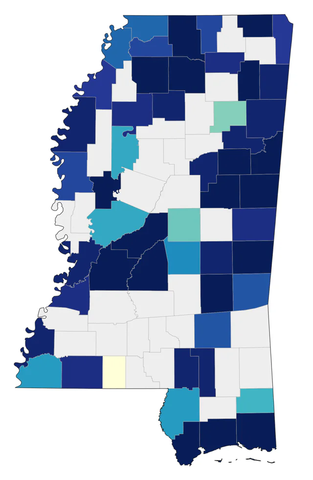 Ovenbird county map