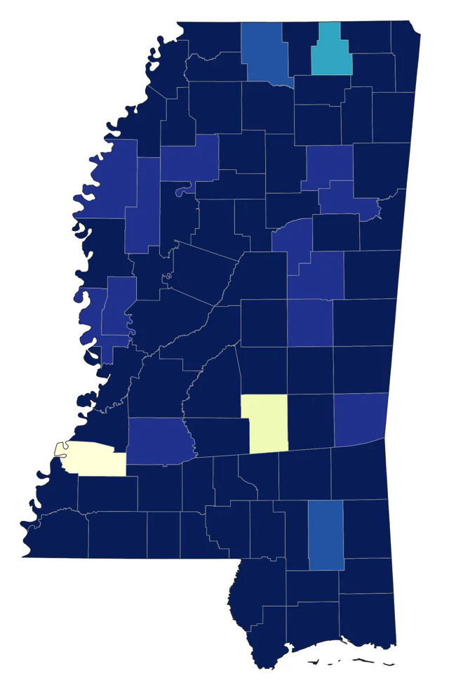 Purple Martin county map