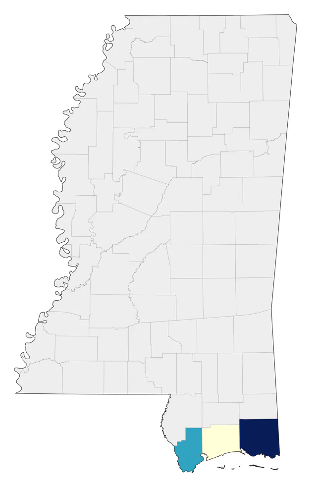 Purple Sandpiper county map