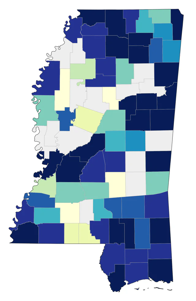 Red-breasted Nuthatch county map