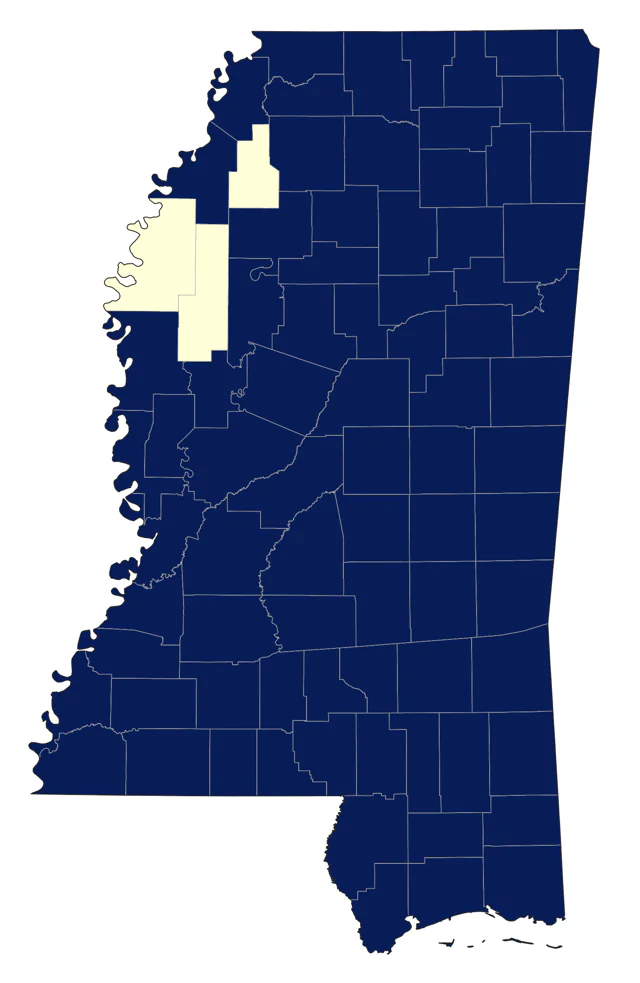 Red-shouldered Hawk county map